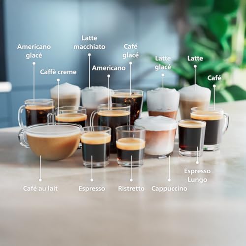2026 Philips Machine à Expresso Entièrement Automatique 5500 Series–20 Boissons Chaudes et Glacées, Carafe LatteGo Facile à N