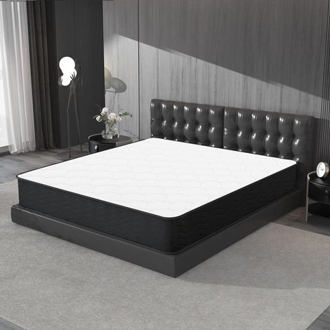 Iztoss – Matelas ressorts 140x190 cm – Épaisseur 20 cm – Mousse mémoire – Zones de confort différenciées – Super respirant — photo 1