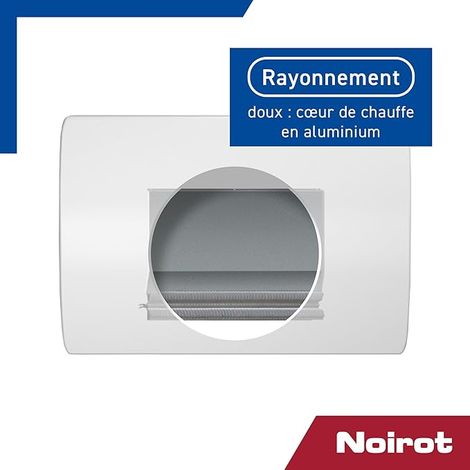 Radiateur à inertie sèche NOIROT RadNéo horizontal 1000W blanc — photo 4