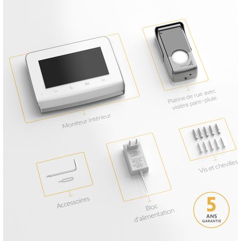 SOMFY 1871229 - Visiophone V350 Connect, Interphone connecté - Ecran 7" — photo 2