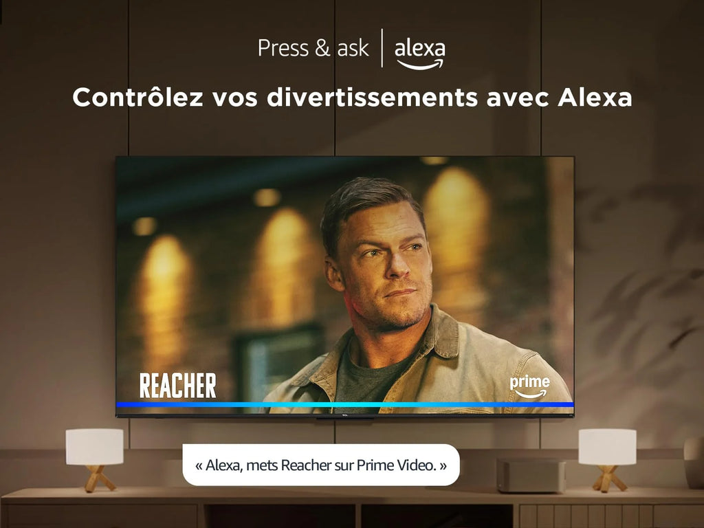 2026 TCL 43T6C Fire TV 43 Pouces QLED 4K UHD Smart TV, HDR (Multi-Format), Dolby Atmos, Motion Clarity, vocale Alexa
