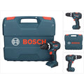 Bosch Professional – Perceuse-visseuse à percussion sans fil 18V – Moteur Brushless – Couple 55Nm pour perçage bois, métal, maçonnerie – Coffret inclus - 18V-55