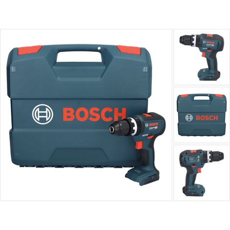 Bosch Professional – Perceuse-visseuse à percussion sans fil 18V – Moteur Brushless – Couple 55Nm pour perçage bois, métal, maçonnerie – Coffret inclus - 18V-55