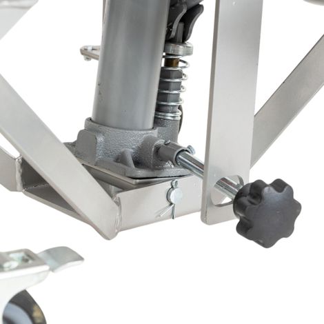 Mw Tools – Lève-moto hydraulique mobile 135 kg – Hauteur levée 870 mm – Table 410 x 340 mm – 4 roues pivotantes – MSB135 — photo 5