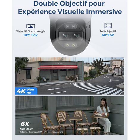 Reolink – Caméra PTZ 4K 8MP extérieure PoE – Double objectif 6x zoom – Suivi automatique – Vision nocturne couleur – Détection intelligente — photo 5