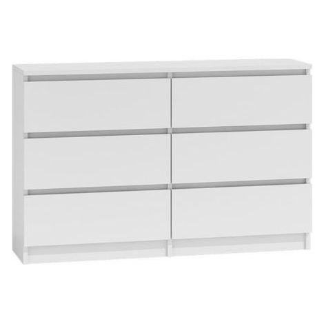 Hucoco – Commode enfant 6 tiroirs 120x77x30cm – Structure en panneaux mélaminés – Glissières silencieuses – Résistante aux rayures et humidité — photo 6