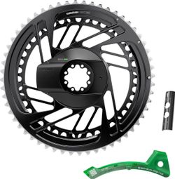 Plateaux Sram Red AXS E1 2x12V Direct Mount Capteur de Puissance Noir — photo 2