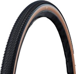 Pneu Gravel Schwalbe G-One R PRO 700 mm Tubeless Ready Souple Addix Race V-Guard E-25 Flancs Beiges — photo 1