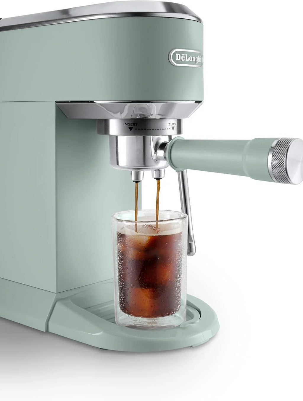 2026 De'Longhi Dedica – Cafetière à pompe en acier inoxydable pour café moulu ou individuel, expresso et cappuccino, réservoi