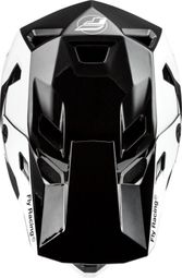 Casque Fly Racing Rayce Noir/Blanc/Gris — photo 3