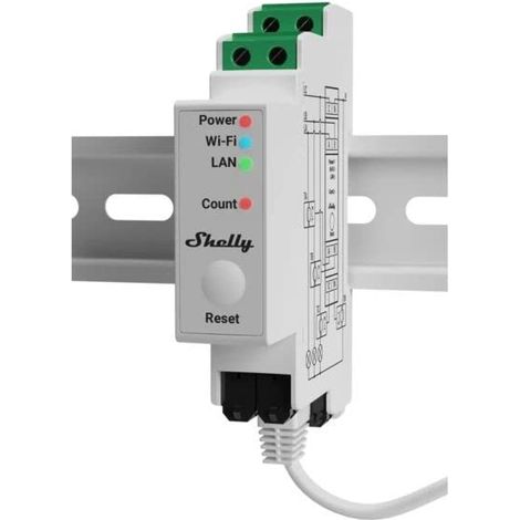Compteur d'énergie triphasé 3X 120A – Wi-Fi, Bluetooth, MODBUS – Sur rail DIN – ALLSHELLYPRO3EM — photo 1