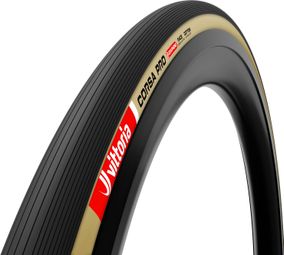 Pneu Route Vittoria Corsa Pro 700 mm Tubetype Souple Anti-Puncture Belt Race Formulation Graphene + Silica Flancs Beiges — photo 1