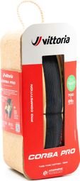 Pneu Route Vittoria Corsa Pro 700 mm Tubetype Souple Anti-Puncture Belt Race Formulation Graphene + Silica Flancs Beiges — photo 4