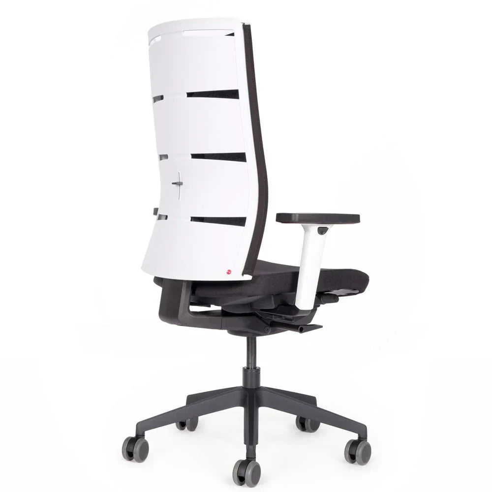 2026 Fauteuil de bureau ergonomique Agilis Matrix MT12 à dossier en maille et inclinaison lente, édition spéciale, noir pur (