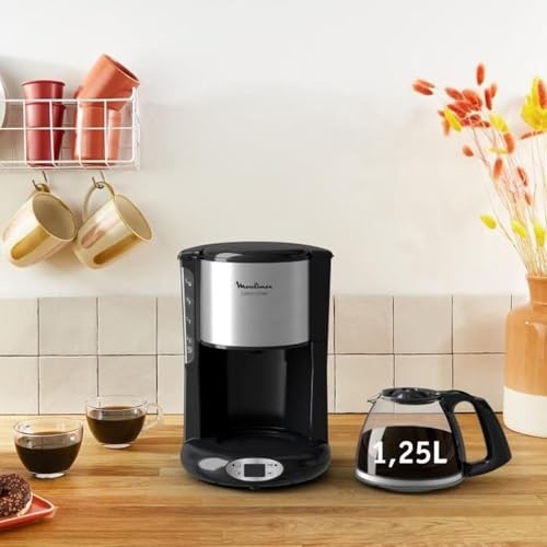 2026 Tefal   cm461811   Cafetière programmable 15 tasses 1000w noir/inox maison : Cuisine et Maison