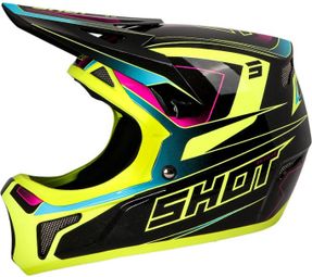 Casque Integral Shot Rogue Level Rose Pearly/Jaune Fluo — photo 1