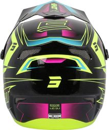 Casque Integral Shot Rogue Level Rose Pearly/Jaune Fluo — photo 2