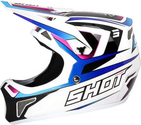 Casque Integral Shot Rogue Level Blanc/Bleu Pearly — photo 1