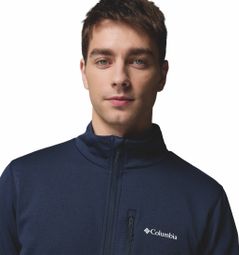 Veste Polaire Columbia Essential Hike Grid Bleu Foncé — photo 5