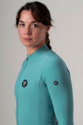Maillot Manches Longues Femme LeBram Race Bleu Mi-Saison Turquoise — photo 3