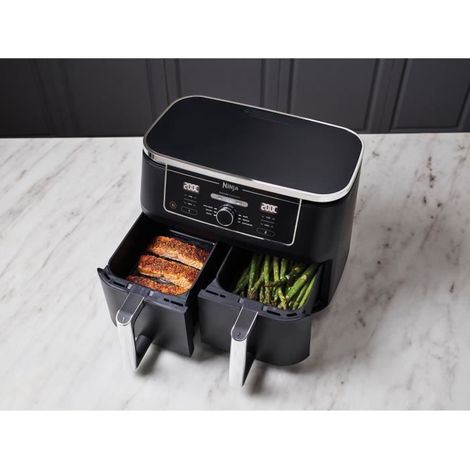 Ninja – AF400EU – Friteuse sans huile 2 compartiments – 6 modes de cuisson – Cuisson jusqu'à 75% plus rapide – Technologie Max Crisp — photo 2