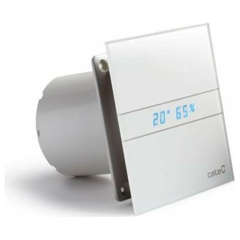 Ventilateur axial de salle de bains E-100 GTH – Débit 90 m3/h – Ultra silencieux 17 dB – Capteur d'humidité intégré – Installation murale ou plafond – Cata — photo 1