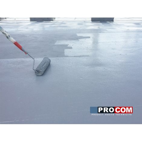 Procom – Peinture d'étanchéité pour terrasse circulable – Résine souple pour béton et carrelage – Résiste aux intempéries et à la circulation piétonne – 10 litres — photo 3