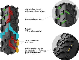 Pneu VTT Vittoria Mezcal XC Trail 29'' Tubeless Ready Souple Anti-Puncture Belt Graphene 4Compound Formulation — photo 4