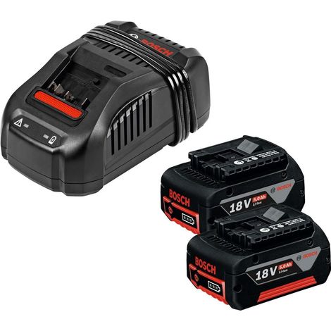 Pack de 2 batteries BOSCH GAL 1880 CV - 1600A00B8J - 18V - 5.0Ah avec chargeur — photo 4