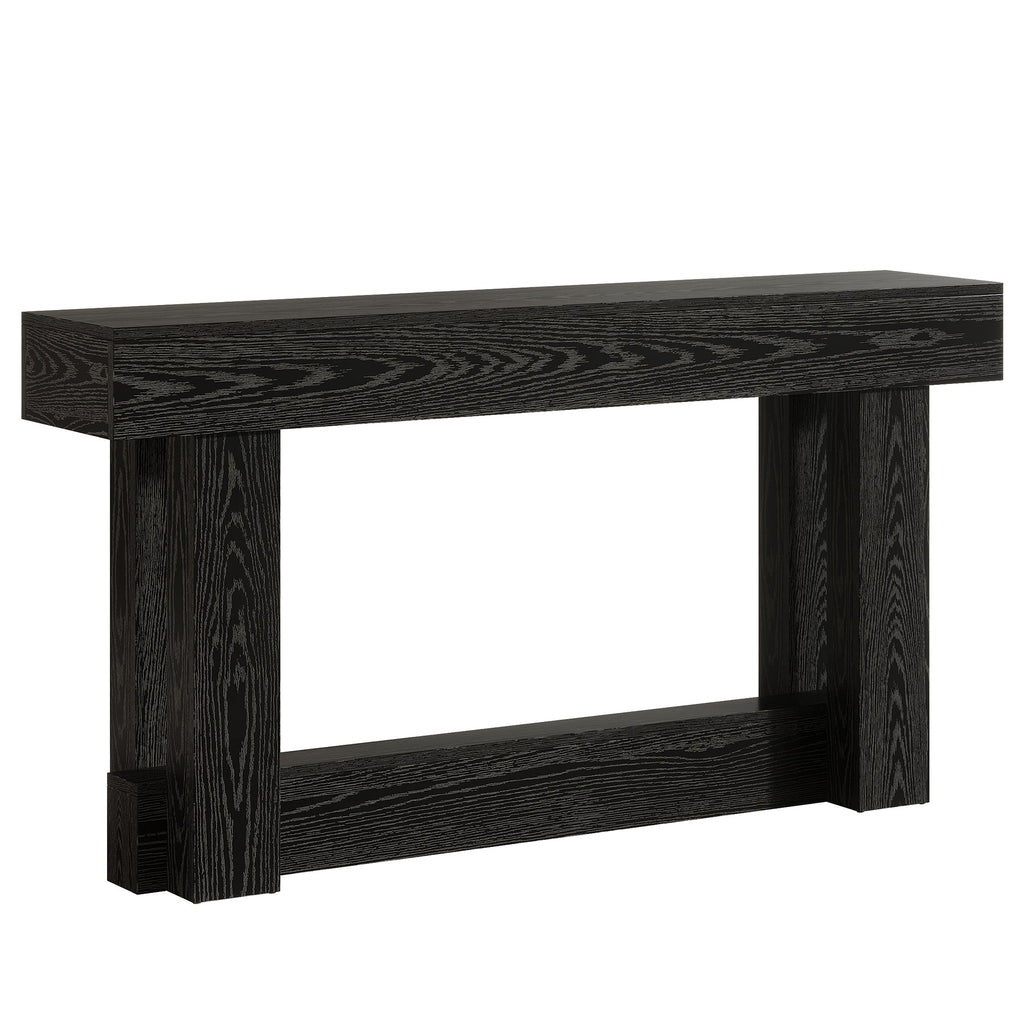 Tribesigns Table console en bois de 160 cm, Table d'entrée de ferme à 2 niveaux