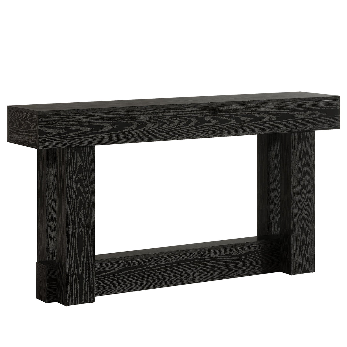 Tribesigns Table console en bois de 160 cm, Table d'entrée de ferme à 2 niveaux