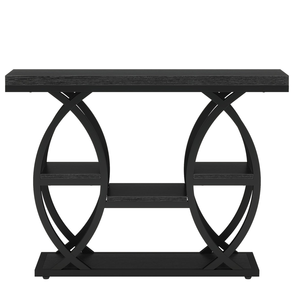 Tribesigns Console de 100 cm, Table de canapé à 4 niveaux Table d'entrée avec étagères
