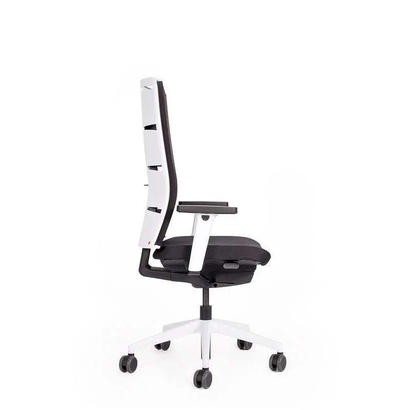 2026 Fauteuil de bureau ergonomique Agilis Matrix MT12 à dossier en maille et inclinaison lente, édition spéciale, noir pur (