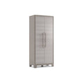 Keter – Armoire de jardin imperméable 2 portes – 8 étagères réglables – Plastique gris finition bois – Capacité 15 kg par étagère — photo 1