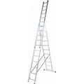 Matisère – Échelle transformable 3 plans 3x11 barreaux – Longueur max. 7.11m – Charge maximale 150kg – Pour chantiers humides – 7611 — photo 1
