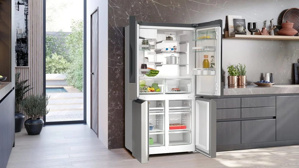 2026 SIEMENS KF96NVPEA iQ300 Multi-Door-Kühlschrank, 183 x 91 cm, 405 L Kühlen & 200 L Gefrieren, hyperFresh längere Frische