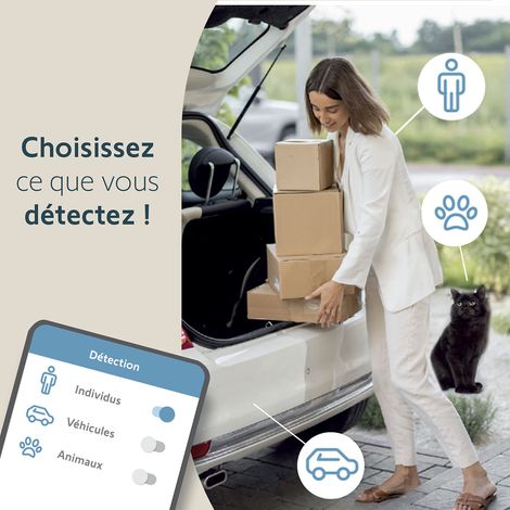 SOMFY 1875326 - Outdoor Camera grise 2 - Caméra de surveillance extérieure wifi — photo 4