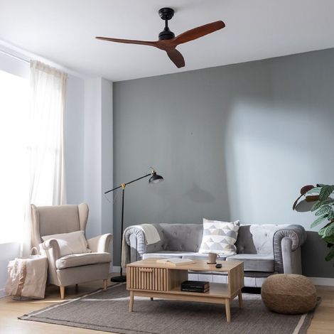 Cecotec – Ventilateur de plafond EnergySilence Aero 5270 – Moteur DC 40W – 132 cm – 3 pales aérodynamiques – Télécommande – 6 vitesses – Minuterie 8h — photo 2