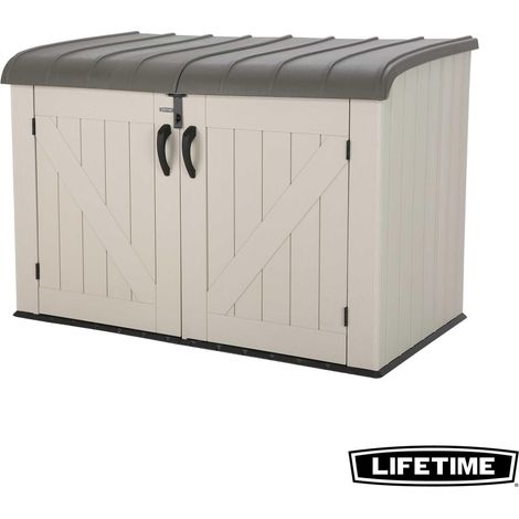 Lifetime – Coffre de rangement jardin en polyéthylène haute densité – Dimensions 191,5 x 108,9 x 131,6 cm – Capacité 2,12 m3 – 60170 — photo 1