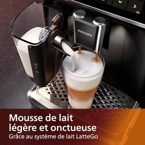 2026 Philips Machine à Expresso Entièrement Automatique 5500 Series–20 Boissons Chaudes et Glacées, Carafe LatteGo Facile à N