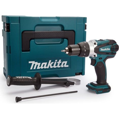 Makita – Perceuse à percussion 18V LXT – Moteur Brushless – Couple 91Nm – Coffret MakPac – Pour béton armé et bois dur