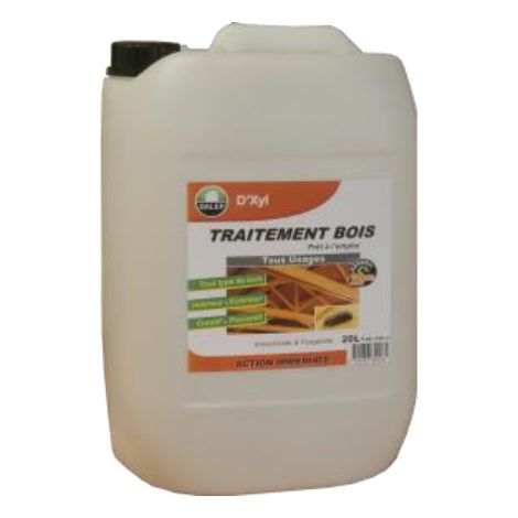 Dalep – Traitement de bois D'XYL 20L – Insecticide et fongicide pour charpentes – Protection préventive et curative – Sans odeur — photo 1