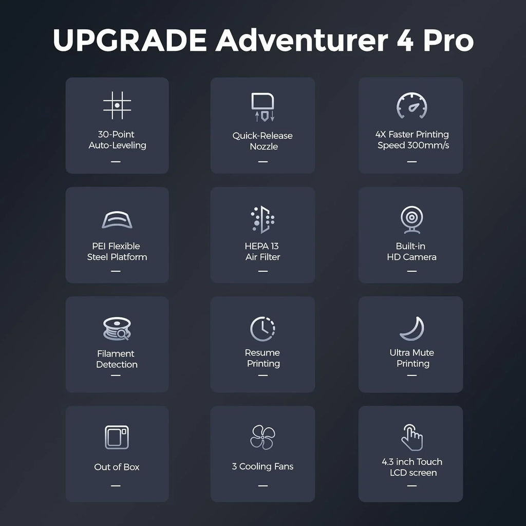 2026 Imprimante 3D Flashforge Adventurer 4 Pro