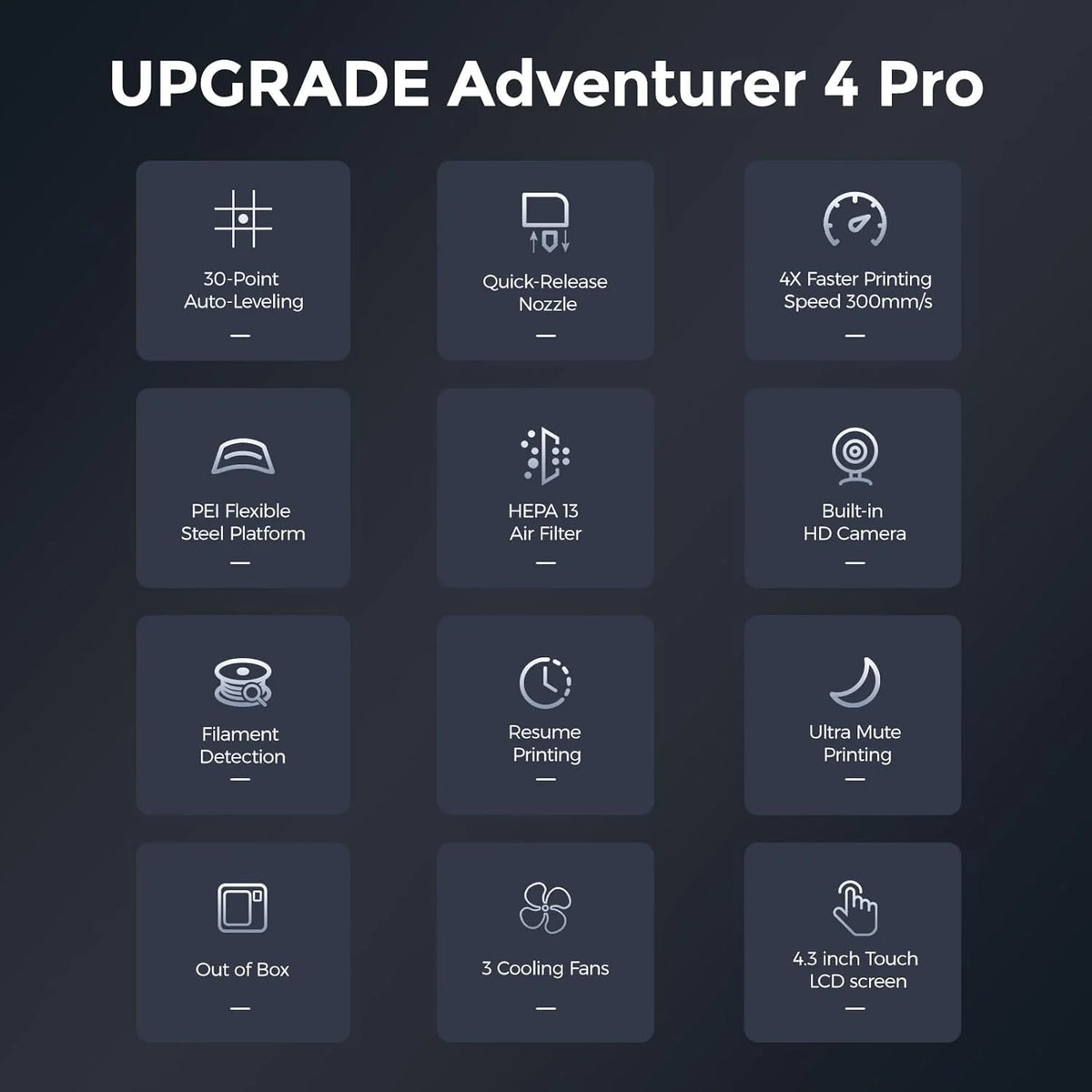 2026 Imprimante 3D Flashforge Adventurer 4 Pro