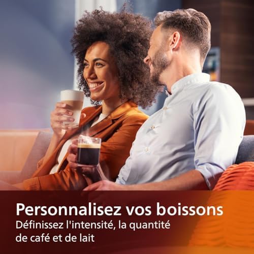 2026 Philips Machine à Expresso Entièrement Automatique 5500 Series–20 Boissons Chaudes et Glacées, Carafe LatteGo Facile à N