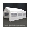 King Canopy 10' x 20' Carport Canopy Sidewall Kit w/ Bug Screen Windows