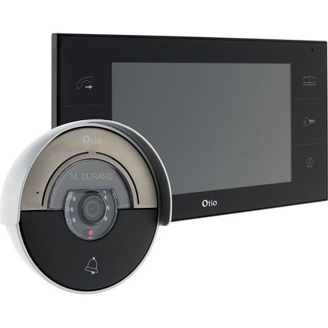 Otio – Portier vidéo VisiHome 2 fils avec mémoire interne – Vision nocturne infrarouge – Alimentation 12VDC – Installation rapide — photo 1