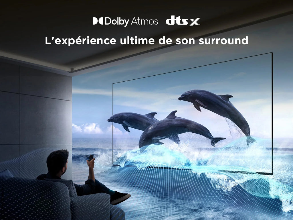 2026 TCL 43T6C Fire TV 43 Pouces QLED 4K UHD Smart TV, HDR (Multi-Format), Dolby Atmos, Motion Clarity, vocale Alexa