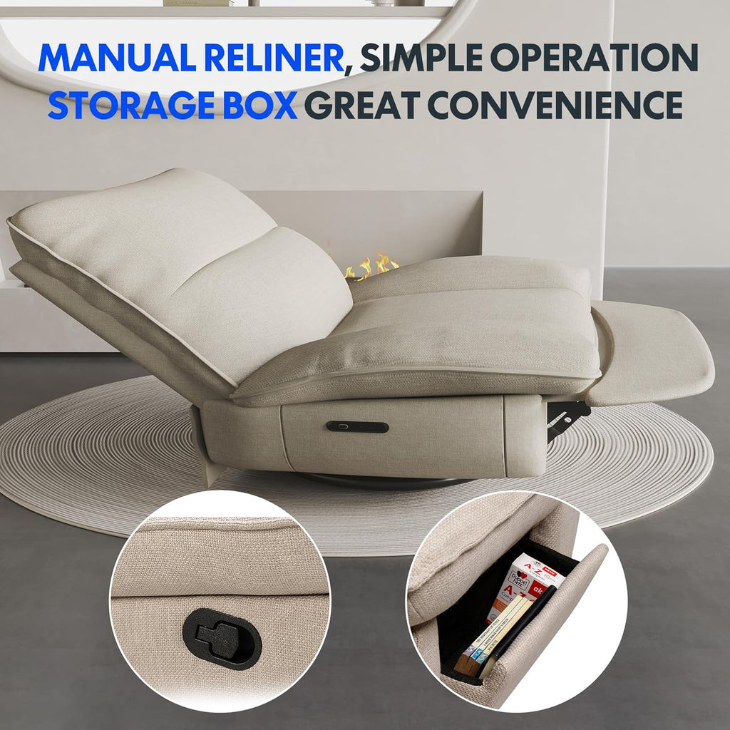 2026 Fauteuil inclinable FLEXISPOT XC6, canapé pivotant à bascule, fauteuil TV avec dossier réglable, fauteuil inclinable pou