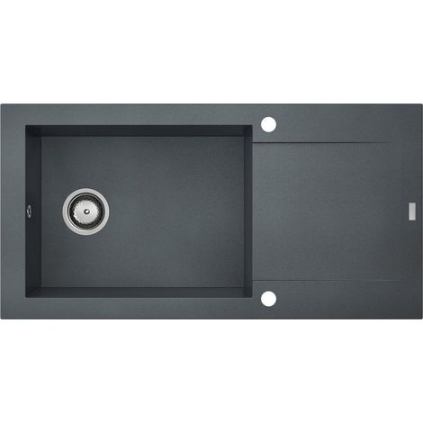 Carea Cuisine & Bain – Évier à encastrer granit 1 bac 98x50x20,5 cm – Résistant aux chocs et rayures – Surface lisse facile d'entretien – Fabrication française — photo 2